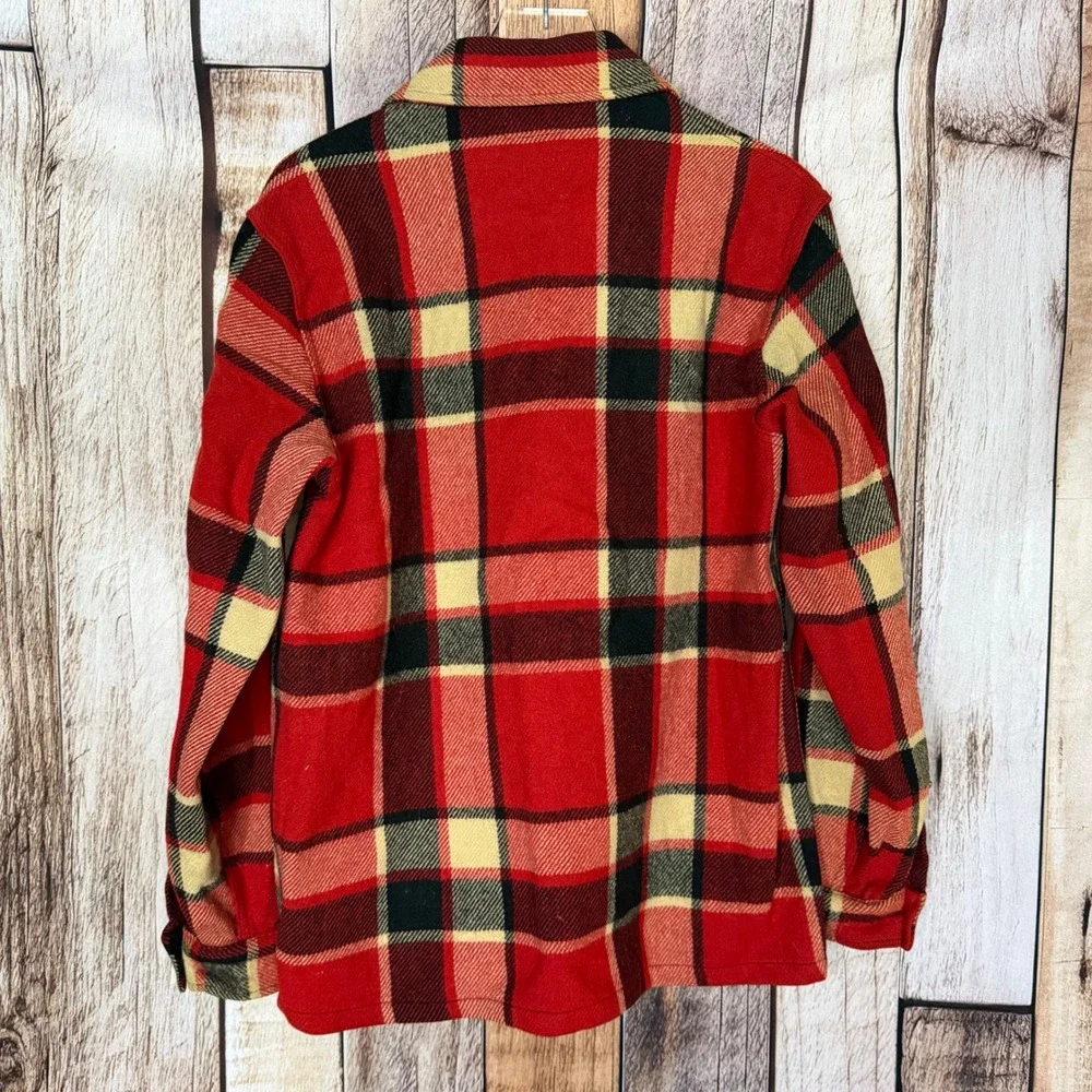Chippewa Vintage Plaid Shirt Jacket Shacket Wool 70s Heritage Workwear Cabincore